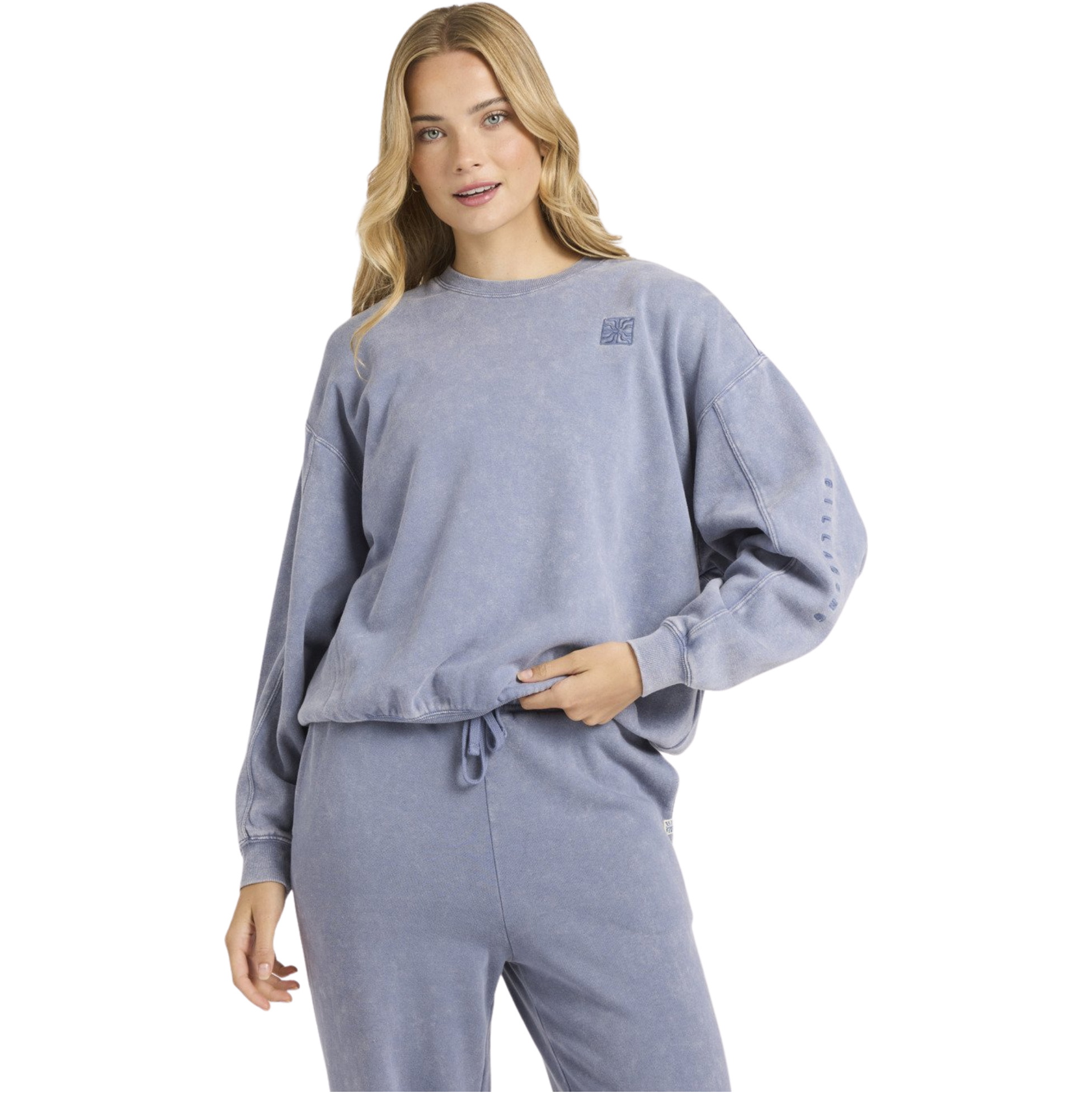 2025 Billabong Womens Saltwashed Kendal Sweatshirt 24B464501 - Stone Blue